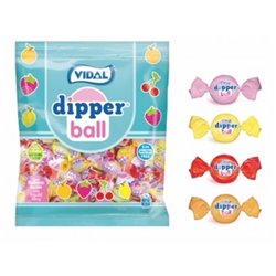 DIPPER BALL CARAMELO MASTICABLE FRESA 70g.