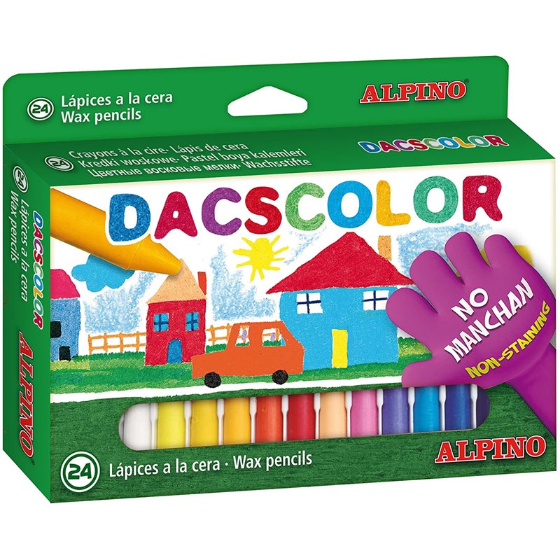 CAJA DE 24 CERAS DACSCOLOR DE ALPINO