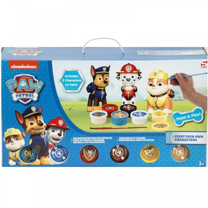 PINTA TUS FIGURAS PAW PATROL PACK3