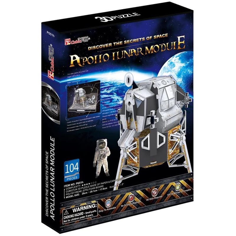 PUZZLE 3D MODULO APOLO LUNAR 104 PCS