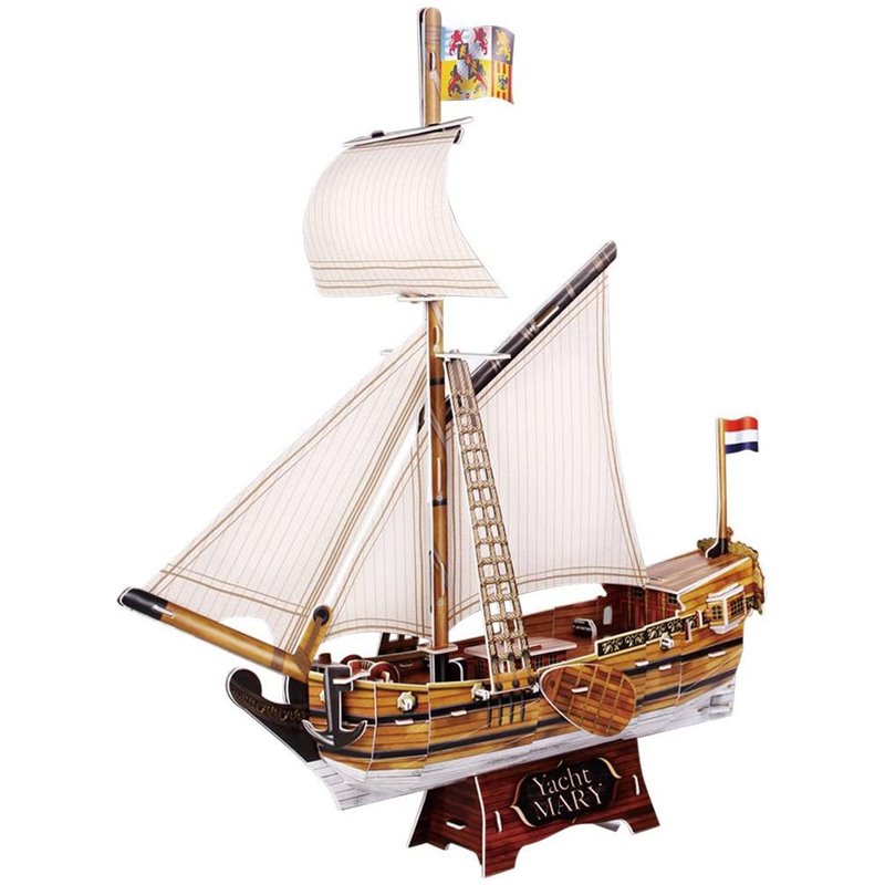 Puzzle 3D Yacht Mary de 83 piezas