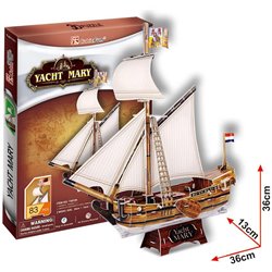 Puzzle 3D Yacht Mary de 83 piezas