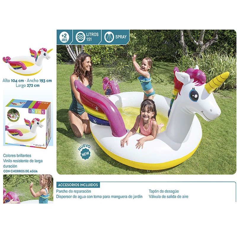 Piscina spray unicornio