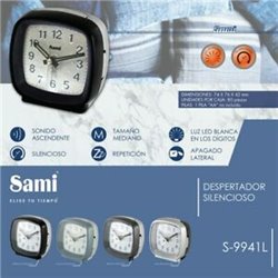 DESPERTADOR CUADRADO SAMI S-9941L