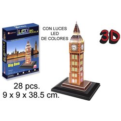 3D PUZZLE BIG BEN UK SIN PILAS