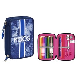 Moos - Plumier doble, 34 piezas, 13 x 20 cm (Safta 411507054)