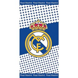 REAL MADRID - Toalla, 76 x 152 cm, terciopelo