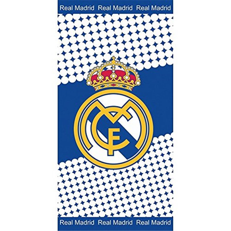 REAL MADRID - Toalla, 76 x 152 cm, terciopelo