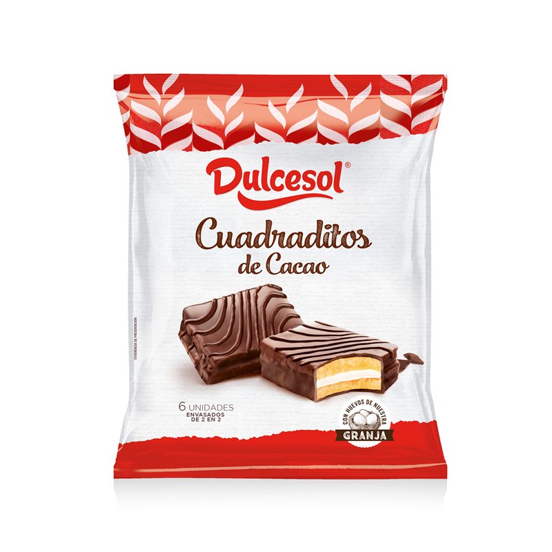 CUADRADITOS DE CACAO X 6 UND