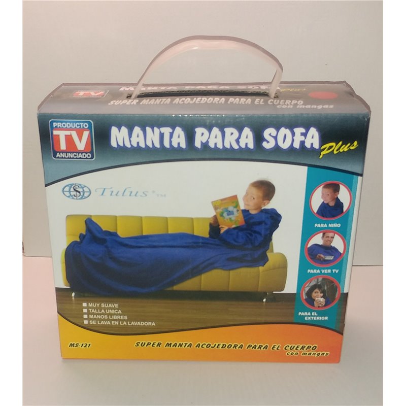 MANTA PARA SOFA COLOR ROJO