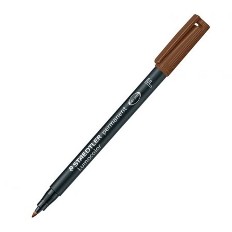 Rotulador Permanente Staedtler 318 Punta F 0.6mm Marron