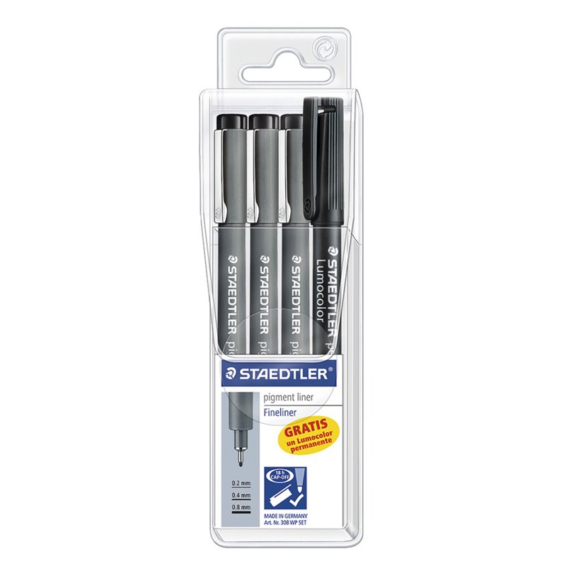 PACK 3 FINELINER STAEDTLER