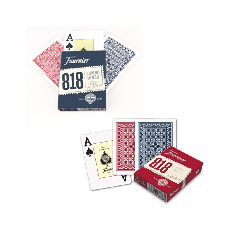 BARAJA POKER INGLES 818 - 55 CARTAS