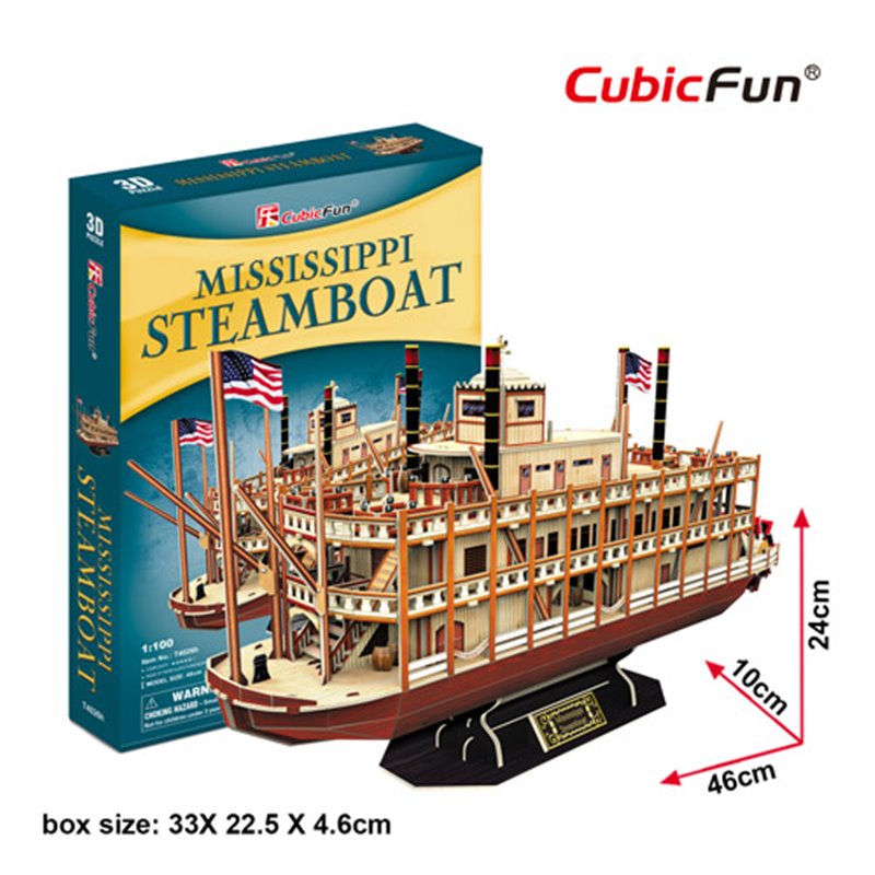 Puzzle 3D - Mississippi Steamboat