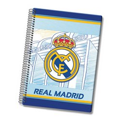 CUADERNO A4 CUADRICULA REAL MADRID