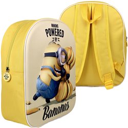 MOCHILA MINIONS BANANAS 3D