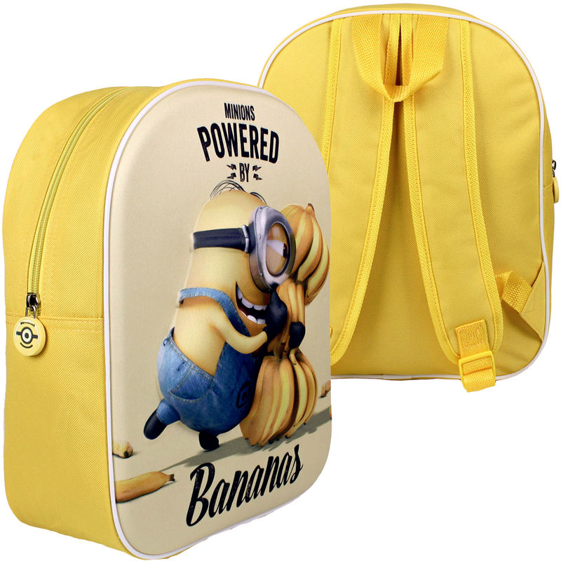 MOCHILA MINIONS BANANAS 3D