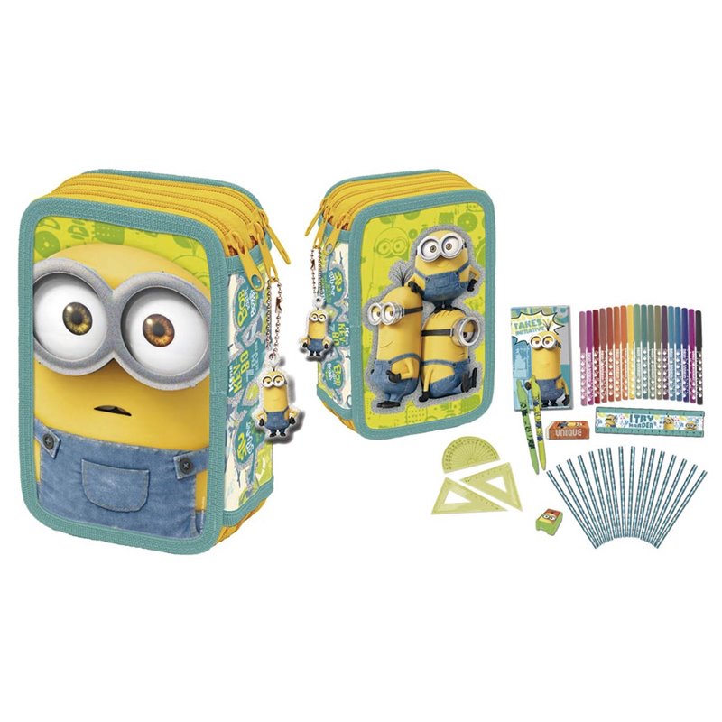 PLUMIER 3 PISOS MINIONS