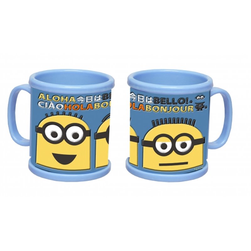 TAZA MINIONS CAUCHO DISE�O 3D