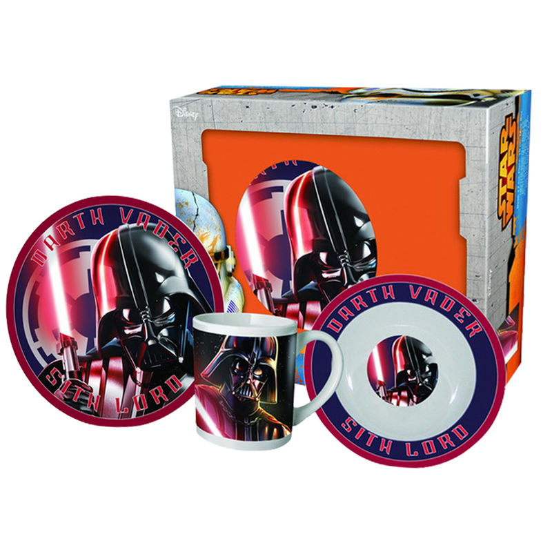 SET DESAYUNO STAR WARS DARTH VADER CERAMICA