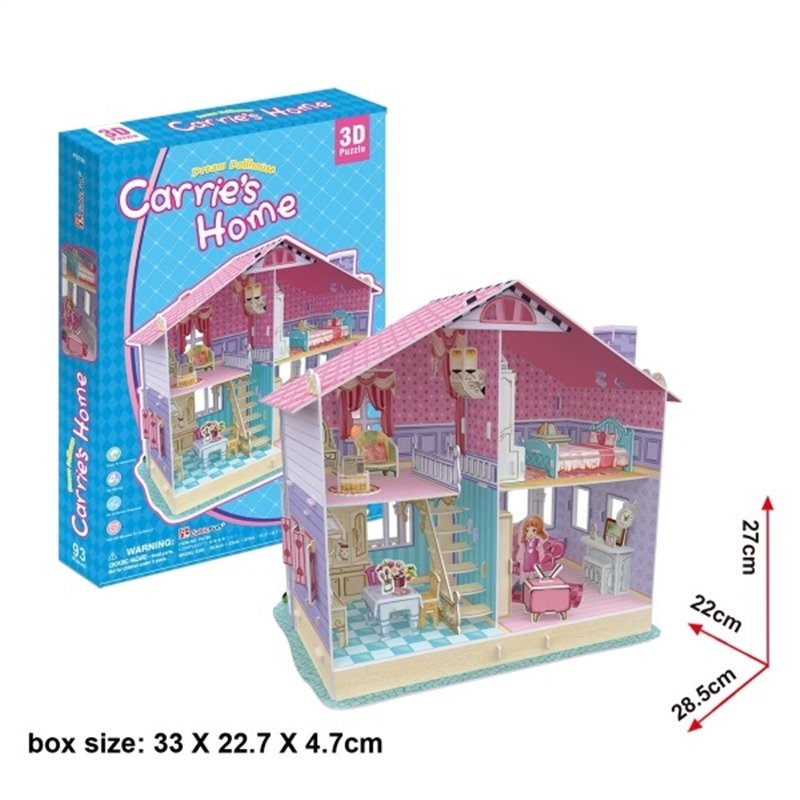 Puzzle 3D Casa de Mu�ecas Carries Home 93 piezas