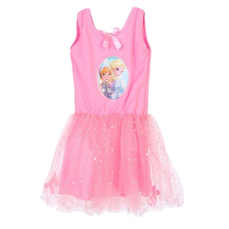 VESTIDO FROZEN ROSA 5-6