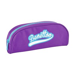 ESTUCHE BENETTON PORTATODO OVALADO MORADO