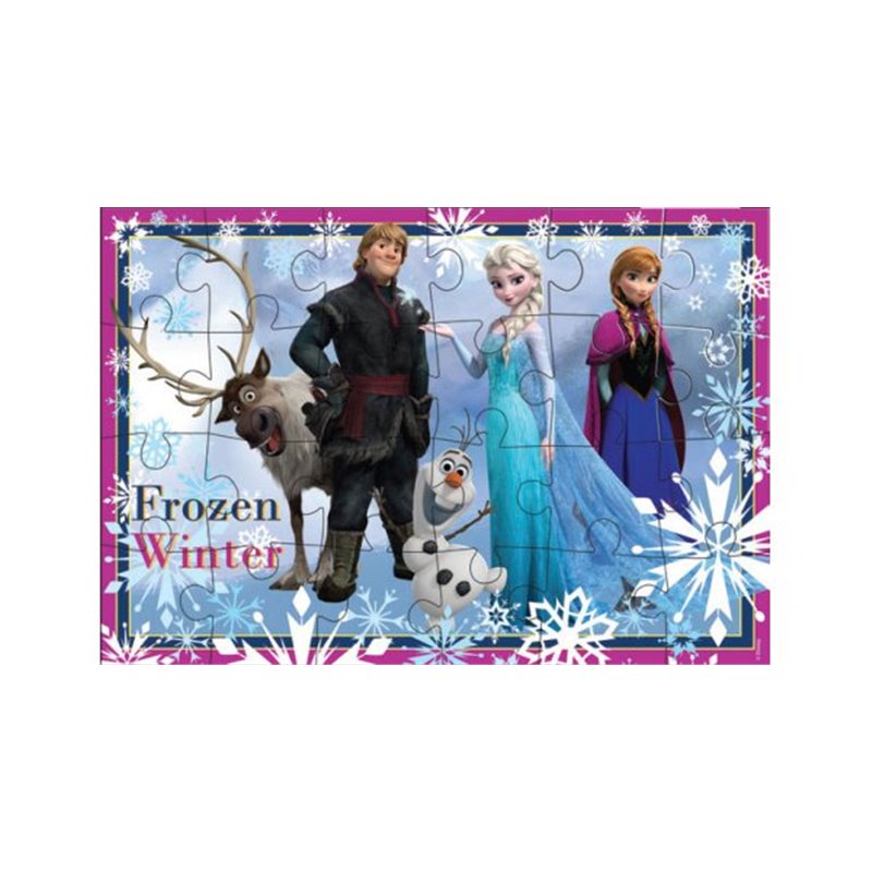 PUZZLE PARA COLOREAR FROZEN 2 en 1