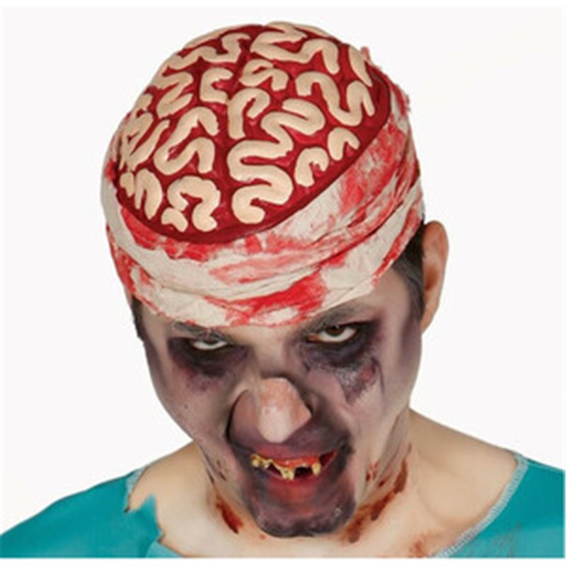 CEREBRO ZOMBIE PARA MAQUILLARSE EN HALLOWEEN