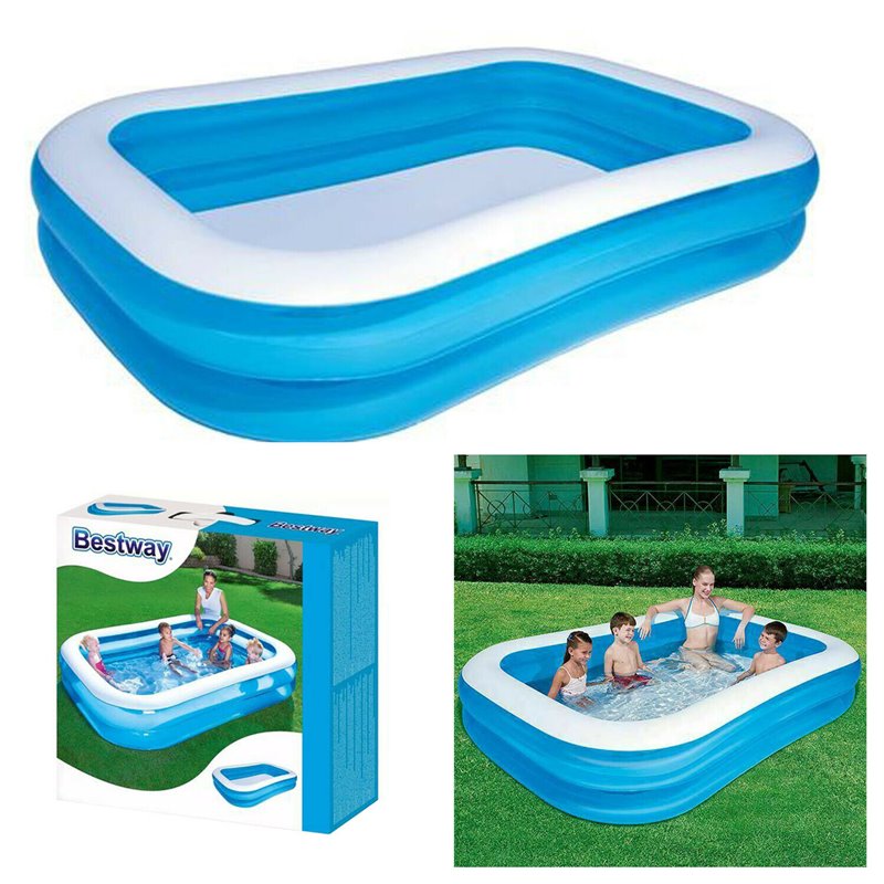 Piscina familiar Bestway | 262 x 175 x 51 cm | Piscina infantil rectangular