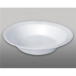 PLATOS  PLASTICO BLANCOS HONDOS x 100uni