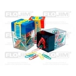 BOTE CLIPS + 100 CLIPS DE COLORES