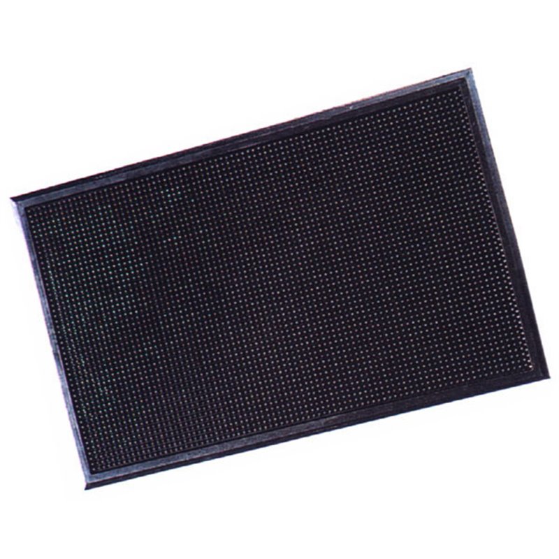 FELPUDO GOMA NEGRO RECTANGULAR 35X60