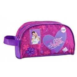 Neceser Violetta Disney corazon dos cremalleras