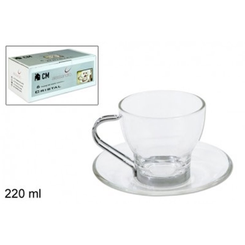 6 TAZAS DE CAFE 220ML