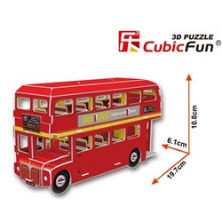 PUZZLE 3D AUTOBUS DE DOS PISOS CUBICFUN