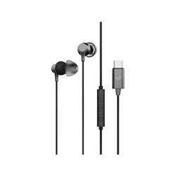 AURICULARES TIPO C METALLIZED DARK GREY