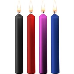 TEASING WAX CANDLES - PARAFINA - 4-PACK - COLORES MEZCLADOS