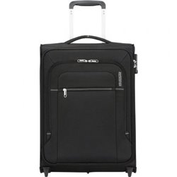 Maleta de Cabina American Tourister Crosstrack Upright 55cm/ 55x40x20cm/ 2 Ruedas/ Negra y Gris