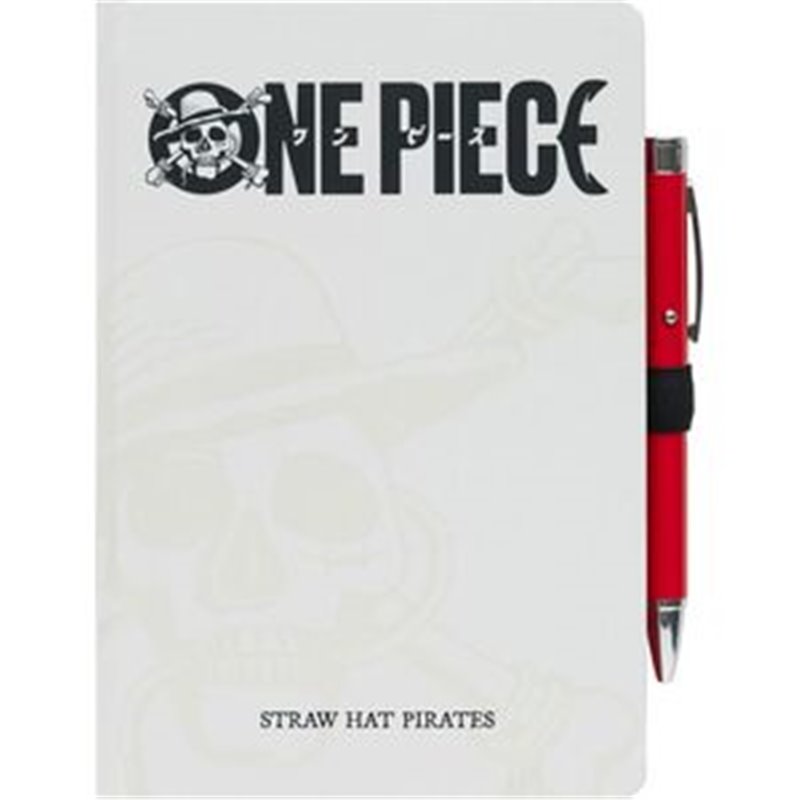 CUADERNO A5 PREMIUM + BOLIGRAFO PROYECTOR ONE PIECE