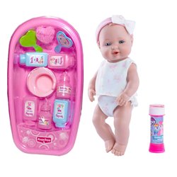 Mu�eca bebe pompitas con ba�era y accesorios