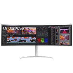 Monitor Gaming Ultrapanor�mico Curvo LG UltraGear 49WQ95C-W 49"/ Dual QHD/ Multimedia/ Regulable en altura/ Blanco