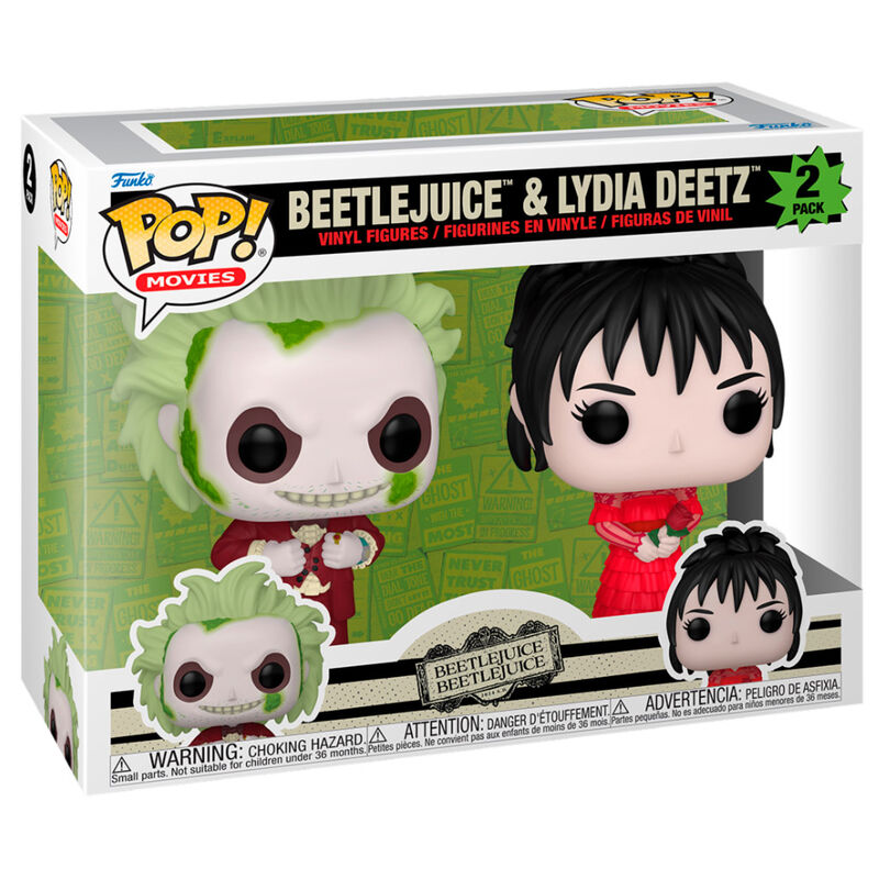 Blister 2 figuras POP Beetlejuice 2 - Beetlejuice & Lydia Deetz