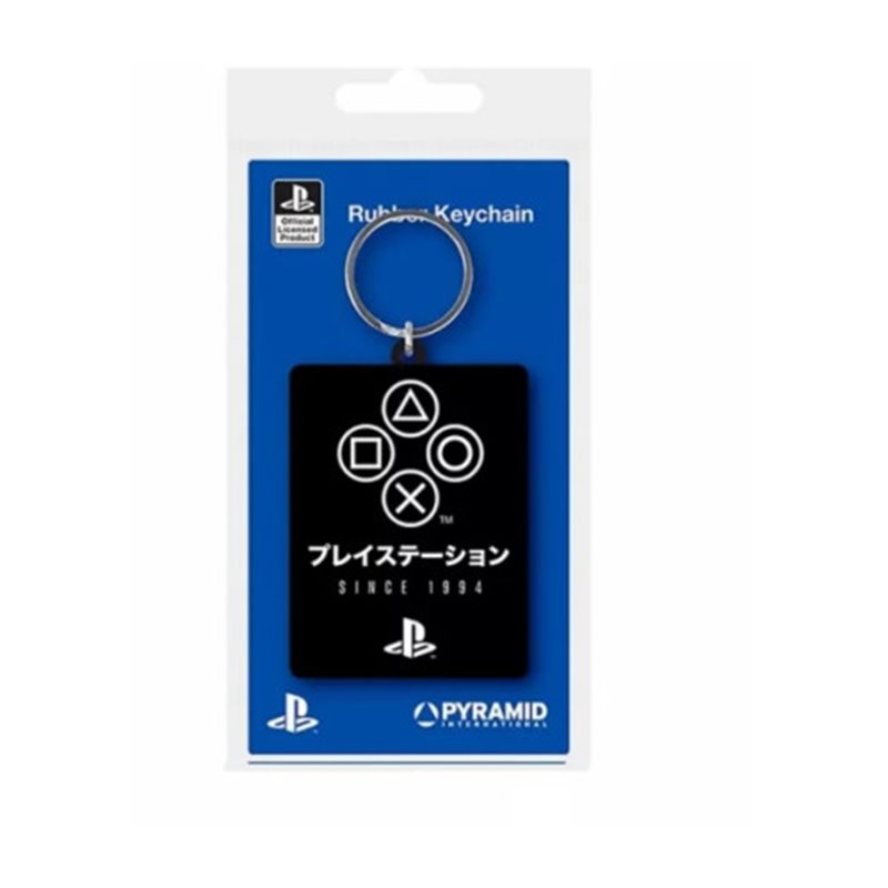 LLAVERO DE CAUCHO PLAYSTATION SINCE 1994 PYRAMID REDSTRING RK39160C