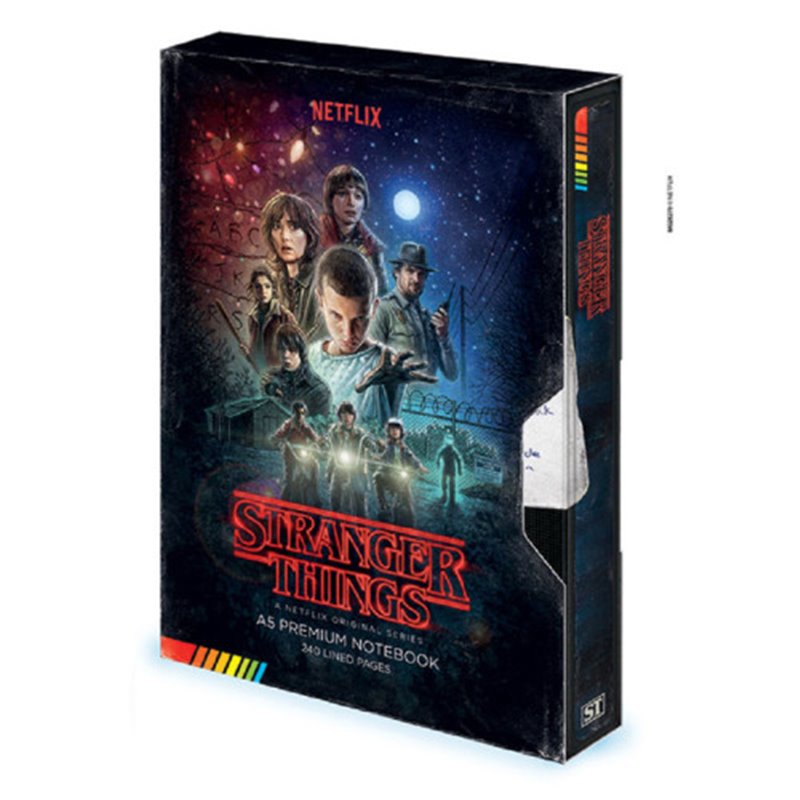 LIBRETA STRANGER THINGS VHS PYRAMID INTERNATIONAL REDSTRING SR72775