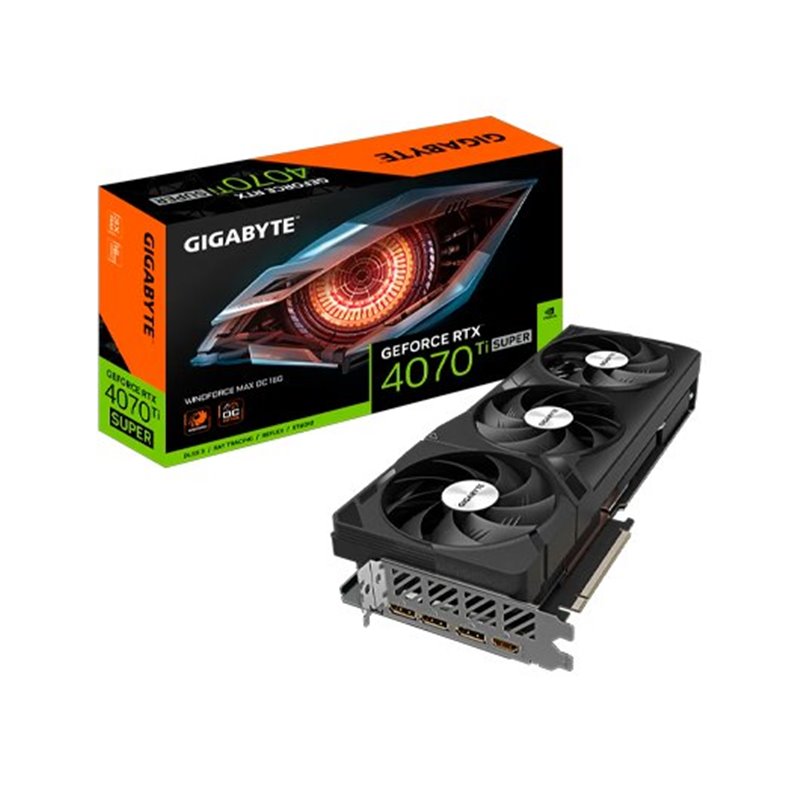 TARJETA GRÁFICA GIGABYTE RTX 4070TI SUPER WINDFORCE MAX OC