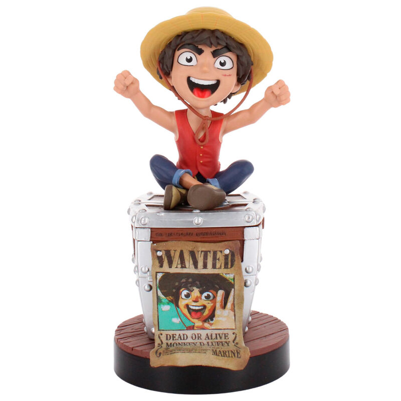 Cable Guy soporte sujecion Wanted Poster Luffy One Piece 20cm