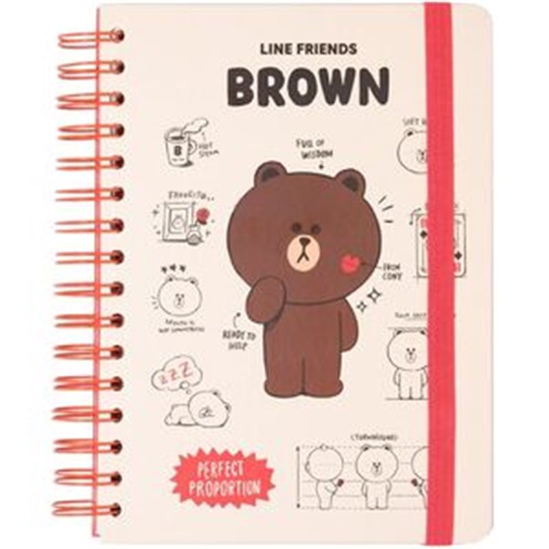 CUADERNO A5 LINE FRIENDS