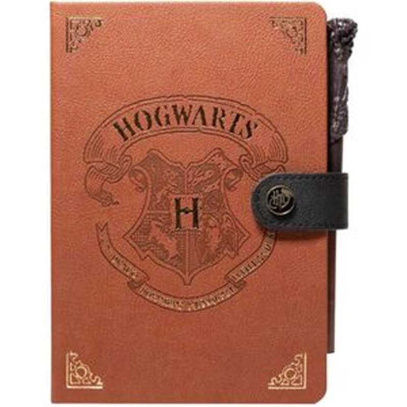 CUADERNO A5 PREMIUM + BOLIGRAFO VARITA HOGWARTS HARRY POTTER