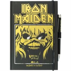 CUADERNO A5 PREMIUM + BOLIGRAFO PROYECTOR IRON MAIDEN